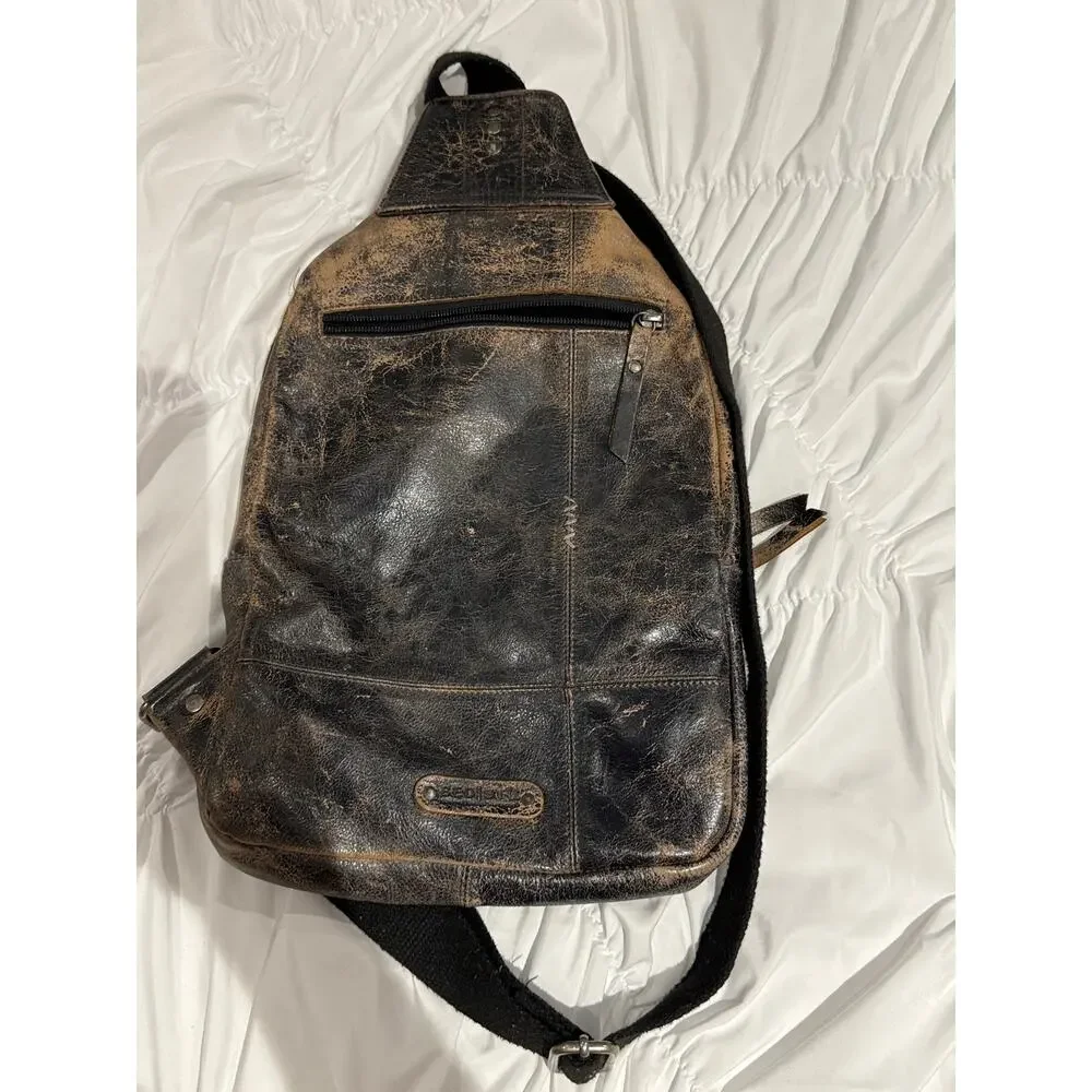 Bed Stu Boss Weathered Sling Crossbody Messenger Bag